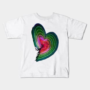 Fasbytes Rainbow heart Kids T-Shirt